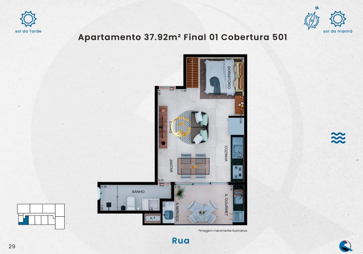 Apartamento à venda com 1 quarto, 41m² - Foto 28