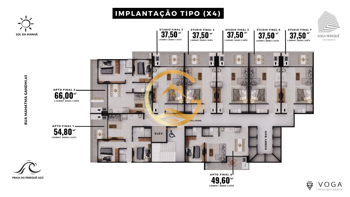 Apartamento à venda com 1 quarto, 37m² - Foto 20